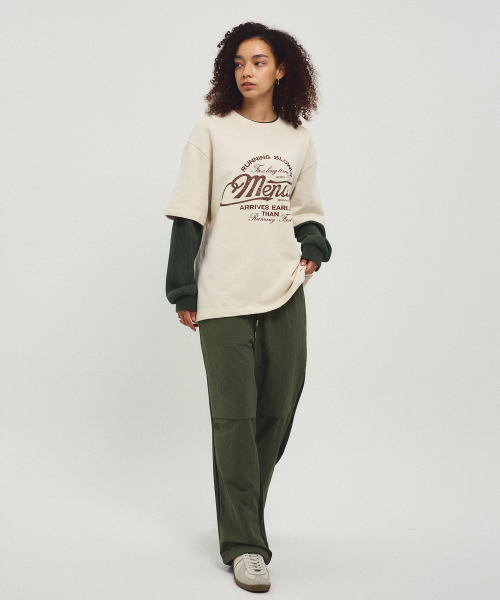 MENASOO(ミナス)の「Back to Back Cotton Wide Pants_Khaki(その他パンツ・レディース・カーキ・1/2)」の4枚目の写真