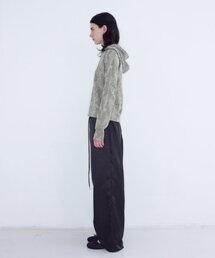 CAMO HOOD LAYERED TEE_DARK