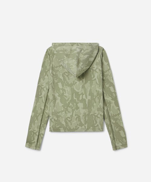 s/e/o（エスイーオー）の「CAMO HOOD LAYERED TEE_DARK（Tシャツ/カットソー・レディース・その他・ONE SIZE）」の3枚目の写真