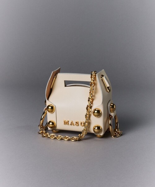 MASU/エムエーエスユー】LEATHER CAKE BAG PETIT/レザーケーキバッグ