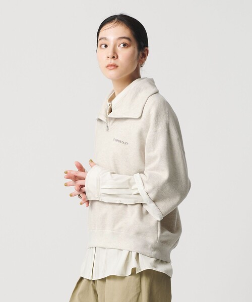 別注】＜Americana＞ジップ ショートスリーブ スウェットプルオーバー