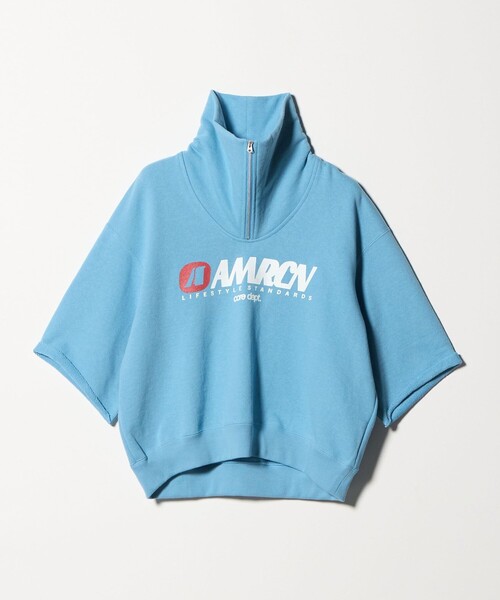 別注】＜Americana＞ジップ ショートスリーブ スウェットプルオーバー