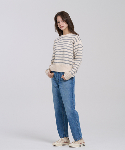 LEVHEARTED(レブハティッド)の「グルーヴボーイフィットデニム - ブルー(デニムパンツ・レディース・ブルー・SMALL/MEDIUM)」の2枚目の写真
