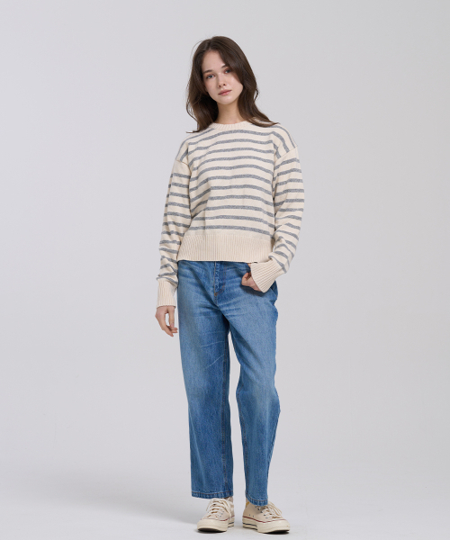LEVHEARTED(レブハティッド)の「グルーヴボーイフィットデニム - ブルー(デニムパンツ・レディース・ブルー・SMALL/MEDIUM)」の4枚目の写真