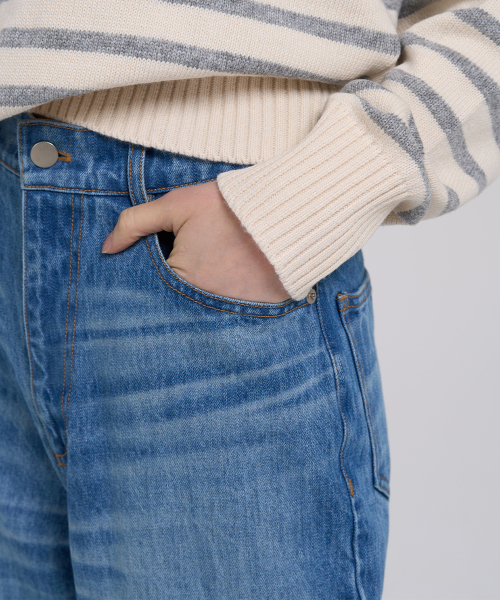 LEVHEARTED(レブハティッド)の「グルーヴボーイフィットデニム - ブルー(デニムパンツ・レディース・ブルー・SMALL/MEDIUM)」の6枚目の写真