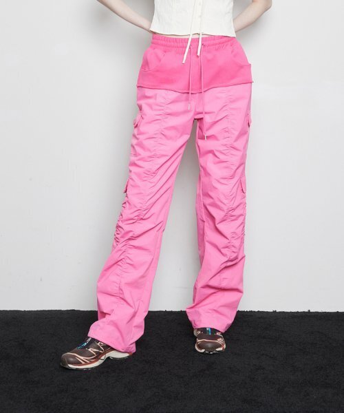 L3 SHIRRING PANTS(PINK)