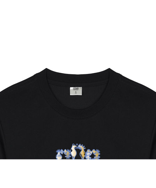 GRAIN DE BEAUTE（グランデボーテ）の「Original GDB T-SHIRT [BLACK]（Tシャツ/カットソー・レディース・ブラック・S/M/L/XL）」の4枚目の写真