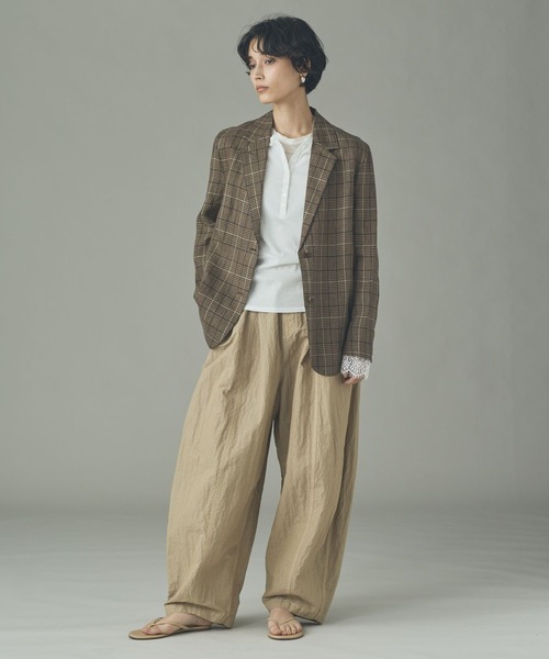 Curensology（カレンソロジー）の「Curensology(カレンソロジー)/グレンチェックジャケット（テーラードジャケット・レディース・ブラウン系その他・FREE）」の6枚目の写真