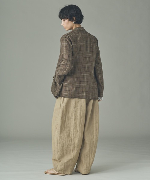 Curensology（カレンソロジー）の「Curensology(カレンソロジー)/グレンチェックジャケット（テーラードジャケット・レディース・ブラウン系その他・FREE）」の8枚目の写真