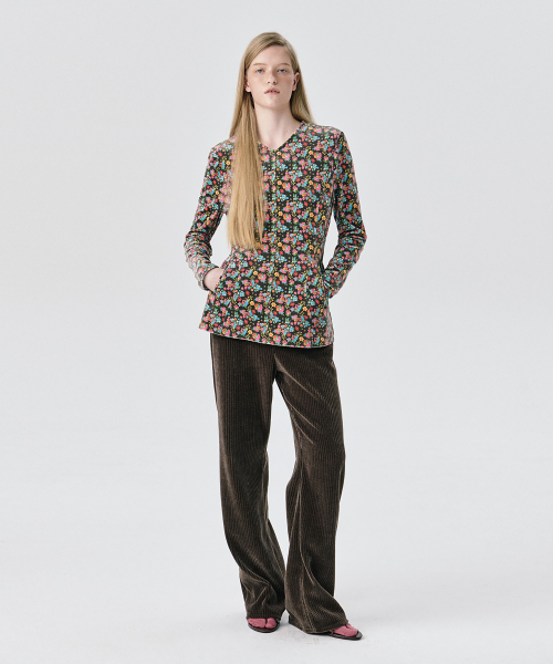 WNDERKAMMER（ブンダーカンマー）の「ラウンドポケットトップ_パターン（シャツ/ブラウス・レディース・その他・S/M）」の4枚目の写真