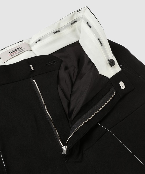 DAIRIKU（ダイリク）の「Double-Knee Layered Half Slacks（その他パンツ・メンズ・ブラック・29(M)）」の6枚目の写真