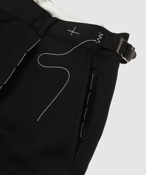 DAIRIKU（ダイリク）の「Double-Knee Layered Half Slacks（その他パンツ・メンズ・ブラック・29(M)）」の8枚目の写真