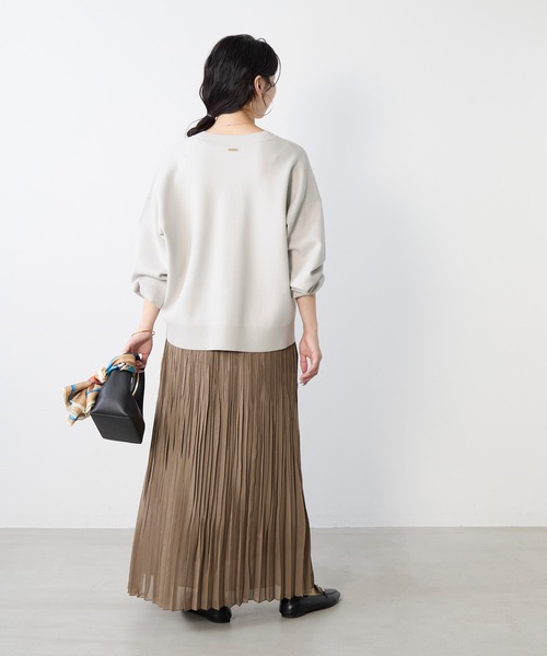 MICA&DEAL（マイカ＆ディール）の「ミラノリブショートカーディガン（ニット/セーター・レディース・ダークネイビー/ライトグレー/ピンク・FREE）」の22枚目の写真