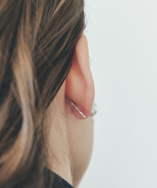 YECCA VECCA（イェッカヴェッカ）の「2wayパールバーピアス（ピアス（両耳用）・レディース・シルバー/ゴールド・FREE）」の12枚目の写真