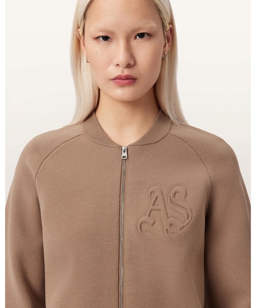 ALLSAINTS(オールセインツ)の「SONNY ZIP UP CARDIGAN | SONNY ジップ アップ カーディガン(カーディガン/ボレロ・レディース・ブラウン系その他・XS/S/M/L)」の2枚目の写真