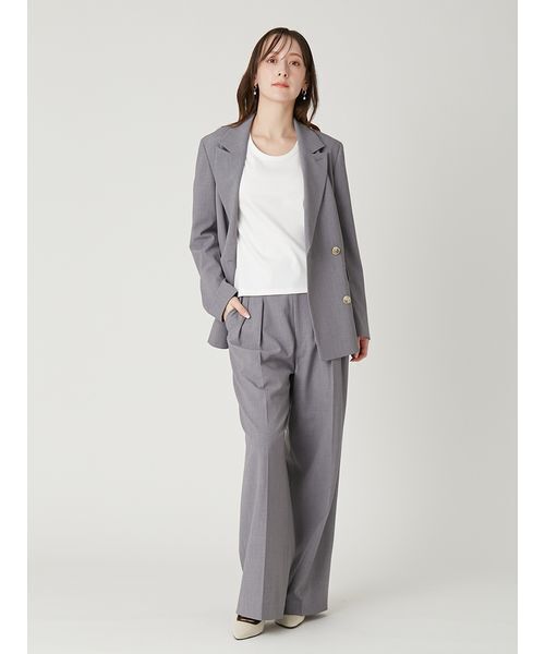 FRAY I.D(フレイアイディー)の「ラウンドネックTシャツ/接触冷感(Tシャツ/カットソー・レディース・ブラック/イエロー/ネイビー/ホワイト・F)」の7枚目の写真