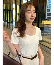 ラウンドネックTシャツ／接触冷感