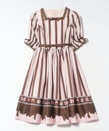 Chalmiere（シャルミエール）の「ボンボンショコラ柄ワンピース