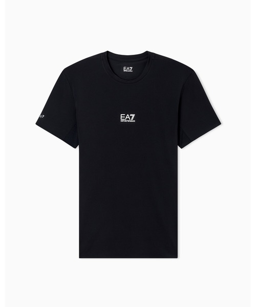 EMPORIO ARMANI EA7（エンポリオアルマーニイーエーセブン）の「【エンポリオ アルマーニ EA7】Dynamic Athlete Tシャツ VIGOR7テクニカルファブリック（Tシャツ/カットソー・メンズ・ブラック・LARGE/MEDIUM/SMALL/X-LARGE/XX-LARGE）」の2枚目の写真
