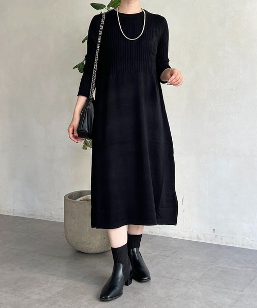 un dix cors(アンディコール)の「重ね着ワンピース(ワンピース・レディース・グレー/ベージュ/ブラック・FREE)」の16枚目の写真