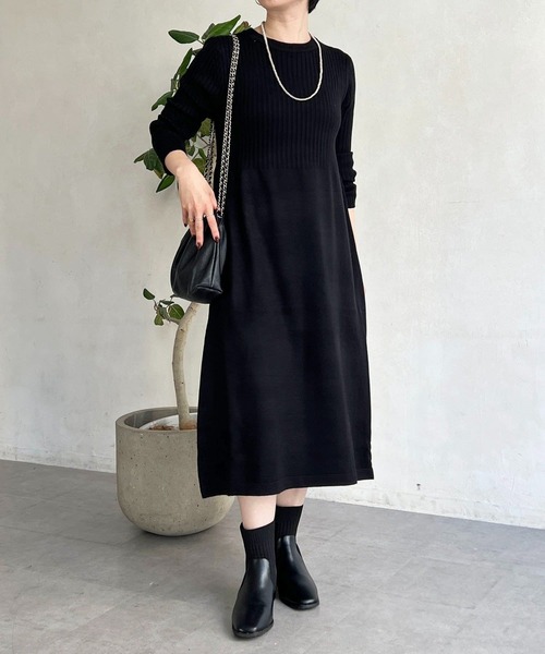 un dix cors(アンディコール)の「重ね着ワンピース(ワンピース・レディース・グレー/ベージュ/ブラック・FREE)」の15枚目の写真