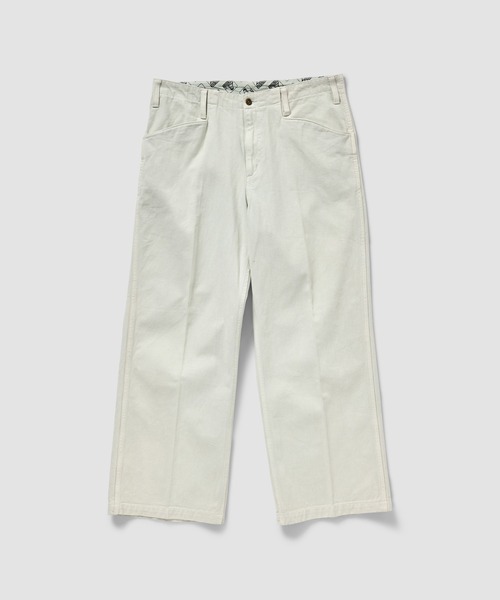 BEN DAVIS(ベンデイビス)の「BEN DAVIS / コットンツイル ワイドパンツ《ESTNATION EXCLUSIVE》(その他パンツ・メンズ・オフホワイト/ライトグリーン/ダークブラウン・36/34/32/30)」の2枚目の写真