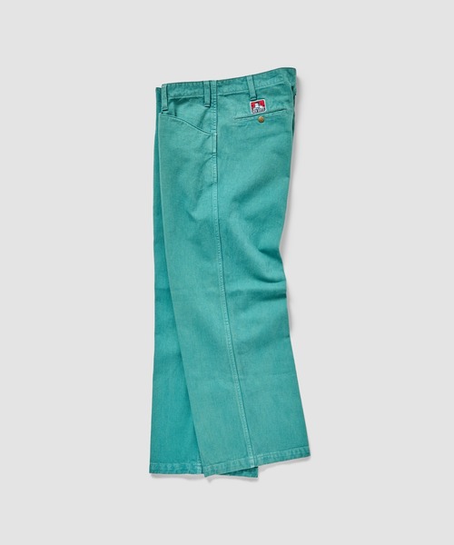 BEN DAVIS(ベンデイビス)の「BEN DAVIS / コットンツイル ワイドパンツ《ESTNATION EXCLUSIVE》(その他パンツ・メンズ・オフホワイト/ライトグリーン/ダークブラウン・36/34/32/30)」の3枚目の写真