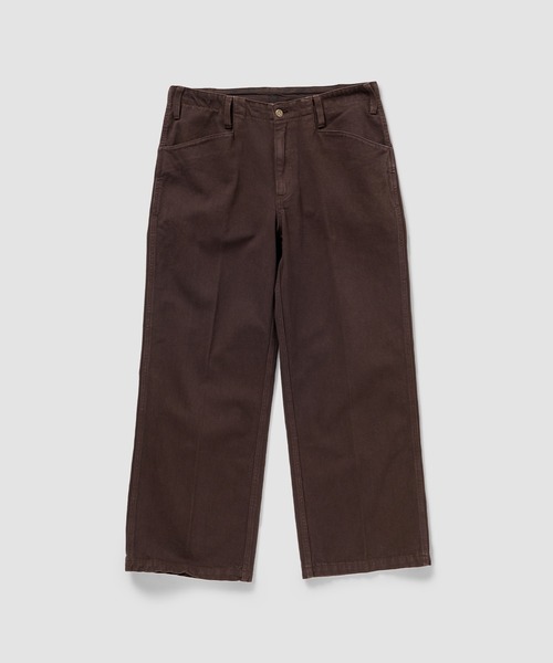 BEN DAVIS(ベンデイビス)の「BEN DAVIS / コットンツイル ワイドパンツ《ESTNATION EXCLUSIVE》(その他パンツ・メンズ・オフホワイト/ライトグリーン/ダークブラウン・36/34/32/30)」の4枚目の写真