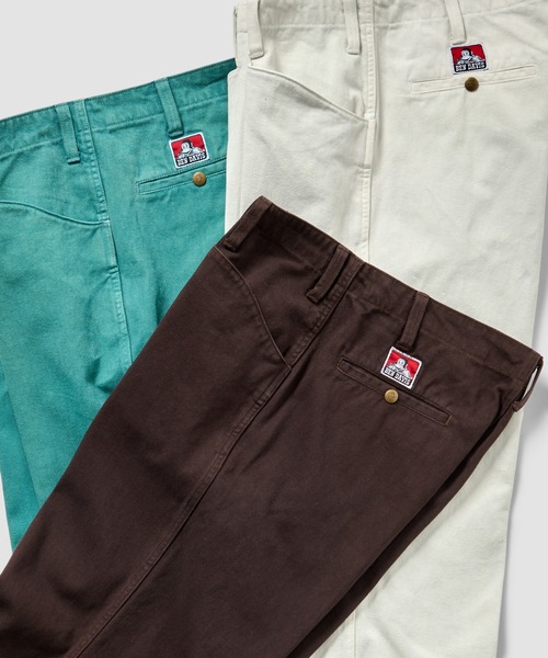 BEN DAVIS(ベンデイビス)の「BEN DAVIS / コットンツイル ワイドパンツ《ESTNATION EXCLUSIVE》(その他パンツ・メンズ・オフホワイト/ライトグリーン/ダークブラウン・36/34/32/30)」の12枚目の写真