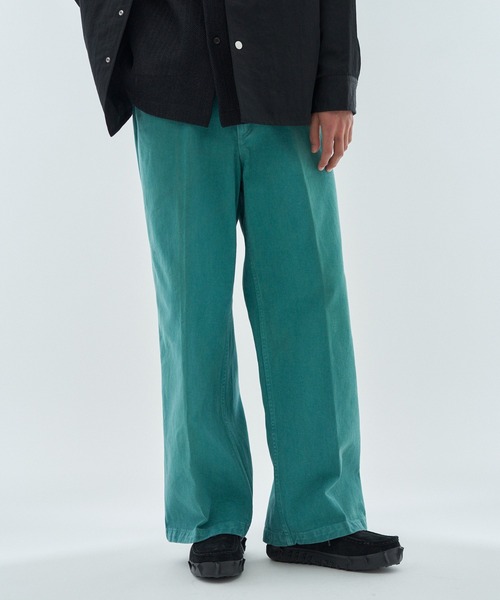 BEN DAVIS(ベンデイビス)の「BEN DAVIS / コットンツイル ワイドパンツ《ESTNATION EXCLUSIVE》(その他パンツ・メンズ・オフホワイト/ライトグリーン/ダークブラウン・36/34/32/30)」の15枚目の写真