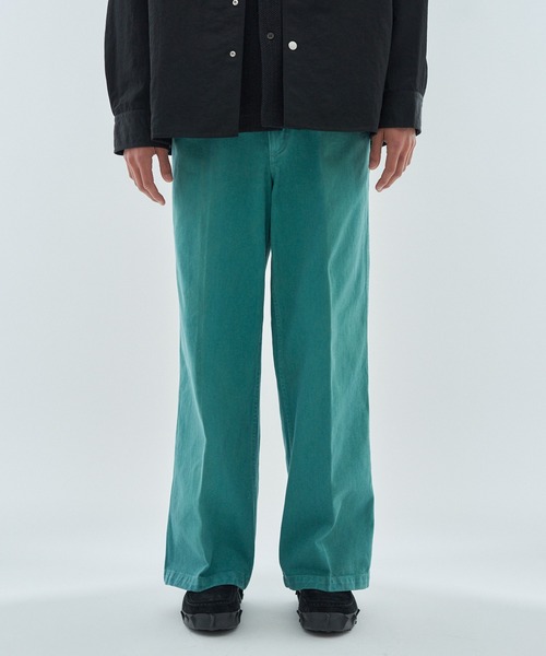 BEN DAVIS(ベンデイビス)の「BEN DAVIS / コットンツイル ワイドパンツ《ESTNATION EXCLUSIVE》(その他パンツ・メンズ・オフホワイト/ライトグリーン/ダークブラウン・36/34/32/30)」の16枚目の写真