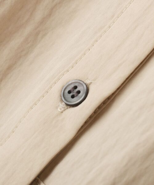 Editt by YECCA VECCA（エディットバイイェッカヴェッカ）の「シアーMIXドロストデザインシャツワンピース（シャツワンピース・レディース・ベージュ/ストライプ/カーキ・FREE）」の7枚目の写真