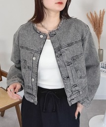 ショート丈デニムジャケット