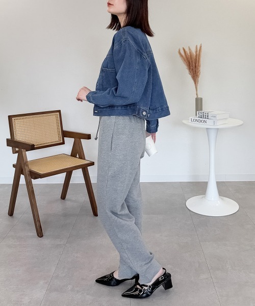 RCD（アールシーディー）の「ショート丈デニムジャケット（デニムジャケット・レディース・ブルー/グレー系その他7/ダークネイビー・LL/M/L）」の18枚目の写真