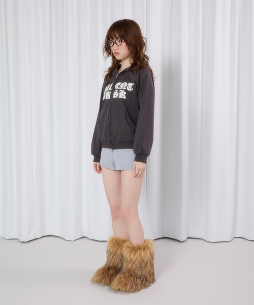 FCMM(エフシーエムエム)の「【日本限定】EYELET PATCH HOODIE / アイレットパッチフーディ(パーカー・レディース・グレー/チャコールグレー/グリーン系その他・SMALL/MEDIUM)」の11枚目の写真