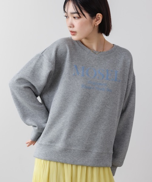 Bou Jeloud(ブージュルード)の「MOSELフロッキーロゴプルオーバー(スウェット・レディース・オフホワイト/グレー/ブラック・FREE)」の2枚目の写真