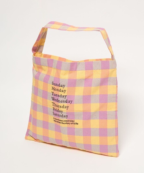 beej(ビージ)の「【別注】<beej>チェック 2WAY ワンショルダーバッグ(ショルダーバッグ・レディース・ライム/ピンク・FREE)」の7枚目の写真