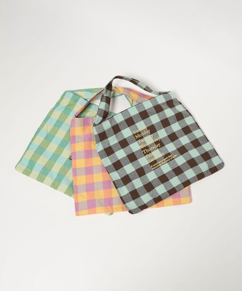 beej(ビージ)の「【別注】<beej>チェック 2WAY ワンショルダーバッグ(ショルダーバッグ・レディース・ライム/ピンク/ケリーグリーン・FREE)」の4枚目の写真