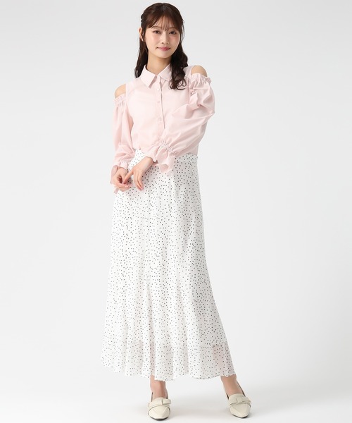 MISCH MASCH（ミッシュマッシュ）の「2026春夏新作 変形マーメイドスカート（スカート・レディース・イエロー/ネイビー/ホワイト×ブラック・S/M）」の19枚目の写真