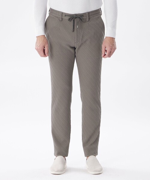 EPOCA UOMO(エポカウォモ)の「*Safari5月号掲載*ブリスタージャカードパンツ(その他パンツ・メンズ・ベージュ系その他5/ブラック・46/48)」の6枚目の写真