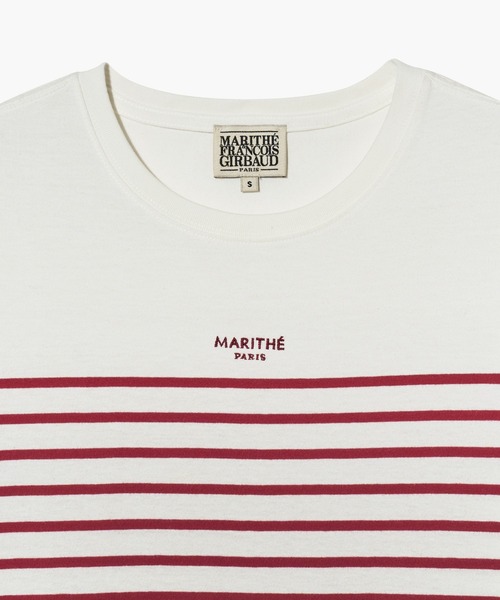MARITHE + FRANCOIS GIRBAUD(マリテフランソワジルボー)の「W STRIPE TEE(Tシャツ/カットソー・レディース・ホワイト×レッド/ホワイト・MEDIUM/SMALL)」の8枚目の写真