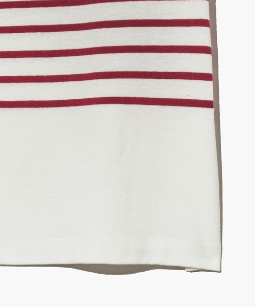 MARITHE + FRANCOIS GIRBAUD(マリテフランソワジルボー)の「W STRIPE TEE(Tシャツ/カットソー・レディース・ホワイト×レッド/ホワイト・MEDIUM/SMALL)」の10枚目の写真