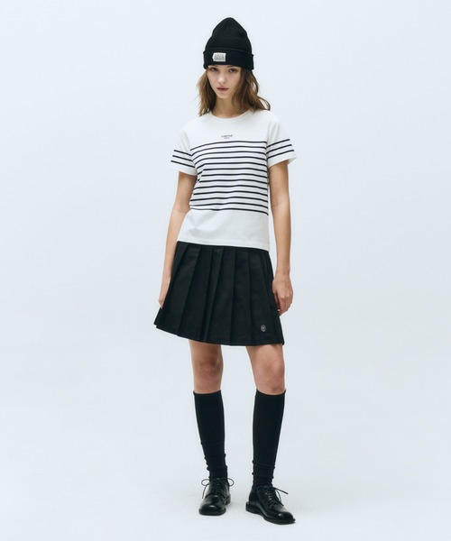 MARITHE + FRANCOIS GIRBAUD(マリテフランソワジルボー)の「W STRIPE TEE(Tシャツ/カットソー・レディース・ホワイト×レッド/ホワイト・MEDIUM/SMALL)」の12枚目の写真