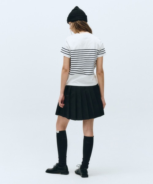 MARITHE + FRANCOIS GIRBAUD(マリテフランソワジルボー)の「W STRIPE TEE(Tシャツ/カットソー・レディース・ホワイト×レッド/ホワイト・MEDIUM/SMALL)」の13枚目の写真