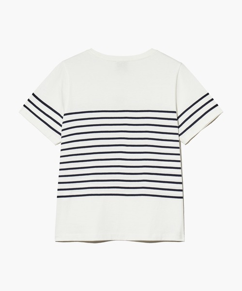 MARITHE + FRANCOIS GIRBAUD(マリテフランソワジルボー)の「W STRIPE TEE(Tシャツ/カットソー・レディース・ホワイト×レッド/ホワイト・MEDIUM/SMALL)」の15枚目の写真