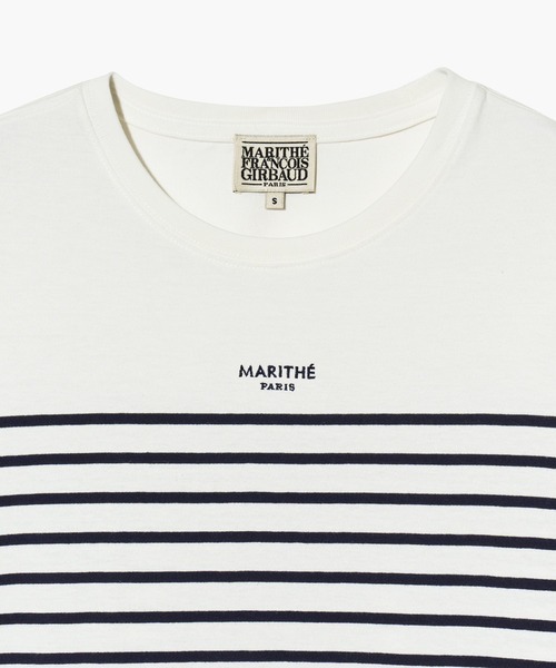 MARITHE + FRANCOIS GIRBAUD(マリテフランソワジルボー)の「W STRIPE TEE(Tシャツ/カットソー・レディース・ホワイト×レッド/ホワイト・MEDIUM/SMALL)」の16枚目の写真