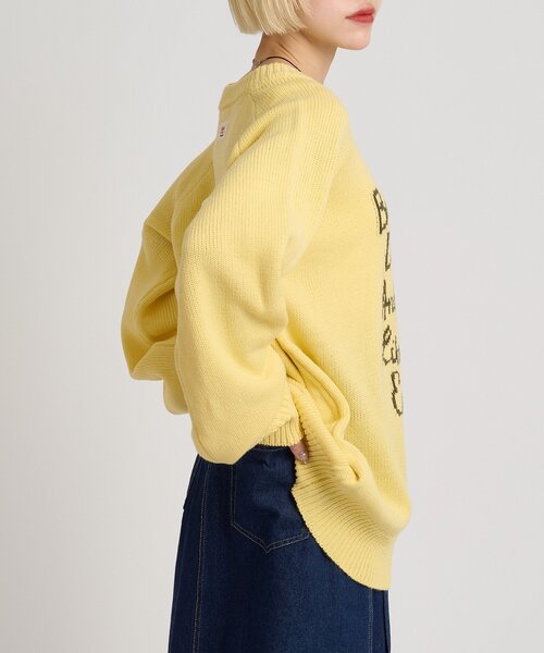 w closet（ダブルクローゼット）の「メッセージニット（ニット/セーター・レディース・アイボリー/ピンク/ネイビー/イエロー・FREE）」の19枚目の写真