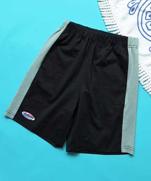 Life Support Products(ライフサポートプロダクツ)の「【水陸両用】切り替えラインショートパンツ/セットアップ可(その他パンツ・キッズ・マスタード/ピンク/グリーン/ブラック・100/95/90/80/150/140/130/120/110)」の2枚目の写真