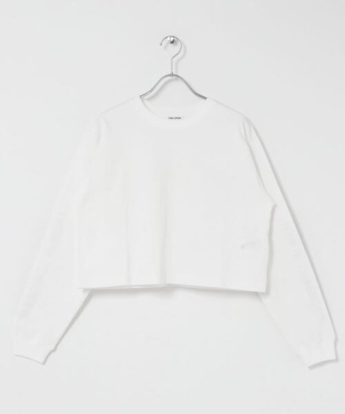 FORK&SPOON(フォークアンドスプーン)の「FORK&SPOON スリーブロゴクロップドTシャツ(Tシャツ/カットソー・レディース・オフホワイト/イエロー系その他・1)」の9枚目の写真