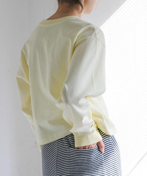 FORK&SPOON(フォークアンドスプーン)の「FORK&SPOON スリーブロゴクロップドTシャツ(Tシャツ/カットソー・レディース・オフホワイト/イエロー系その他・1)」の15枚目の写真